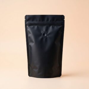 Doypack Negro Mate con Válvula 150x255 mm
